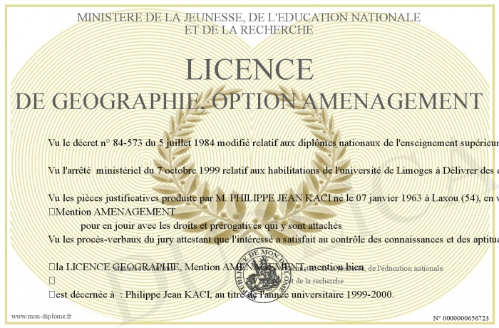 diplome universitaire geographie